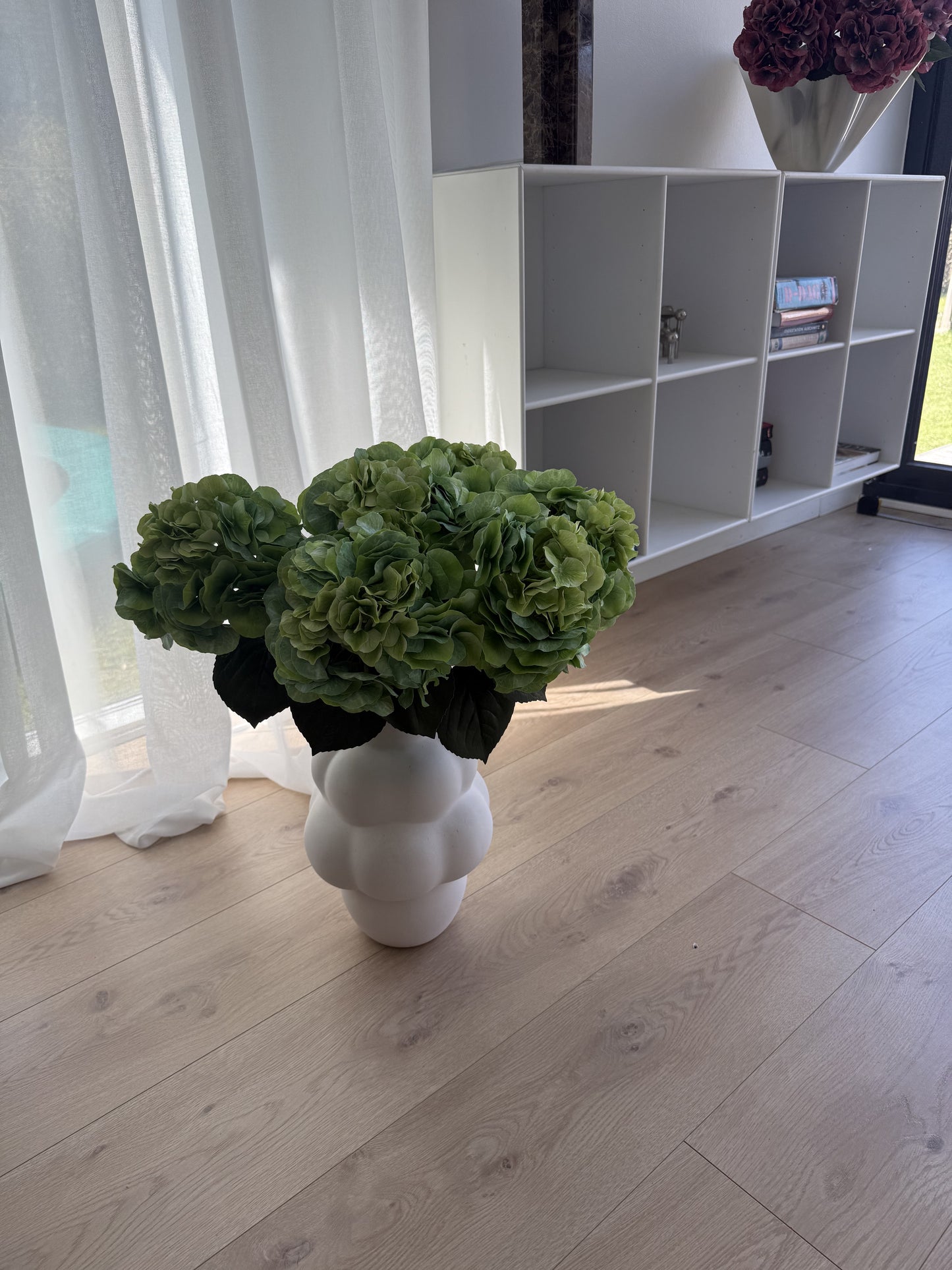 Grøn hortensia buket