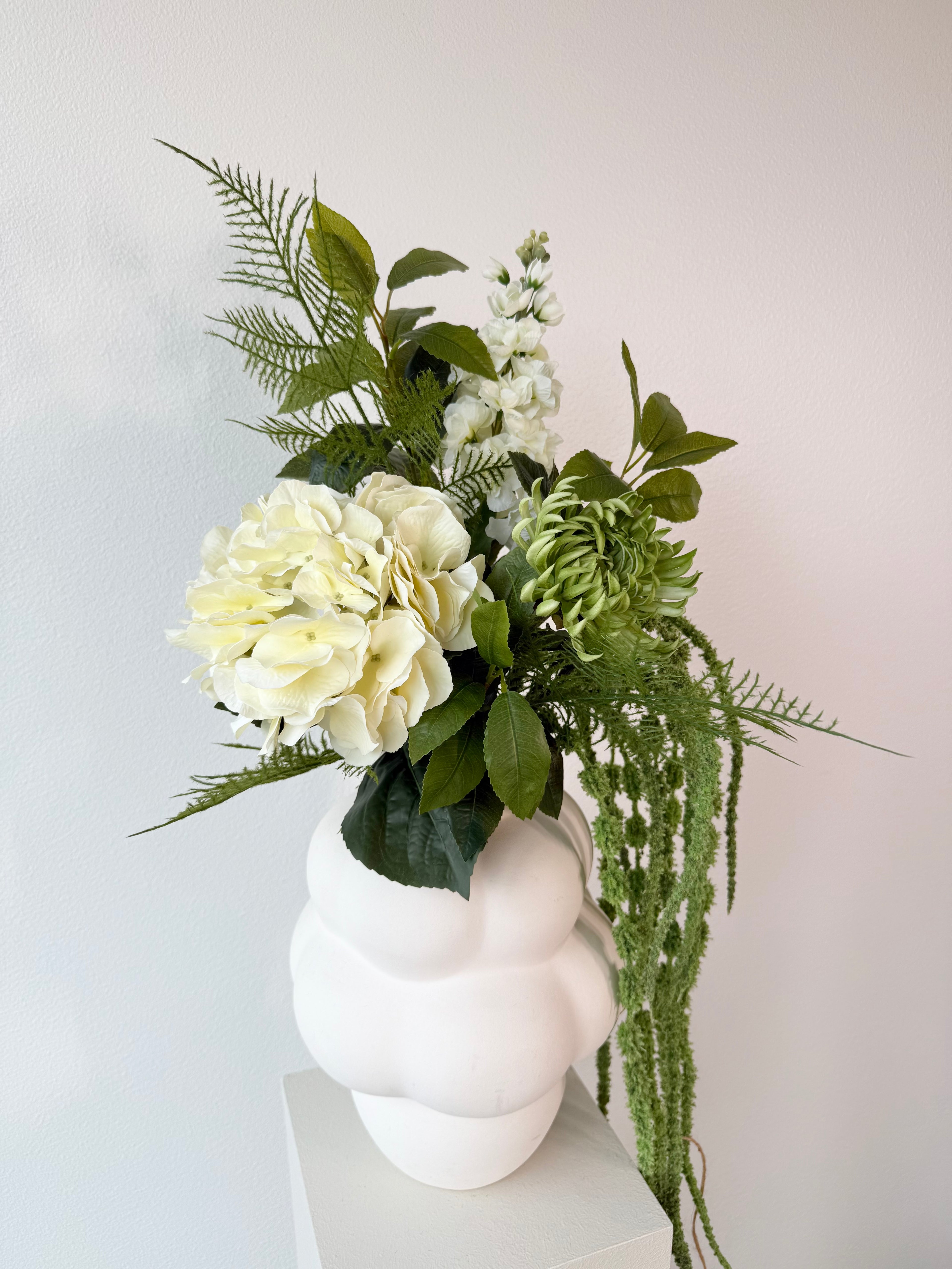 Klassisk hvid og grøn