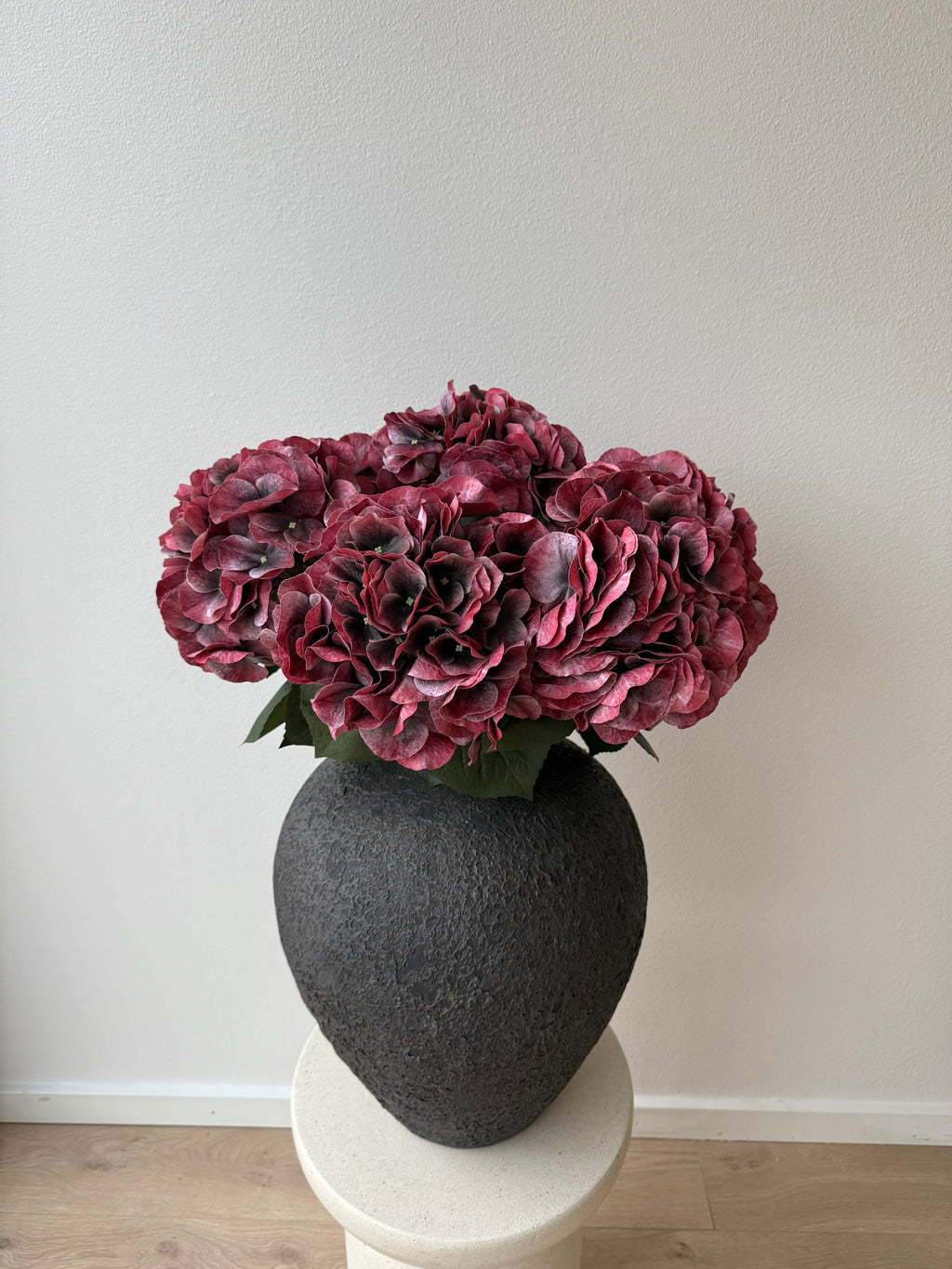 6 x red hydrangea