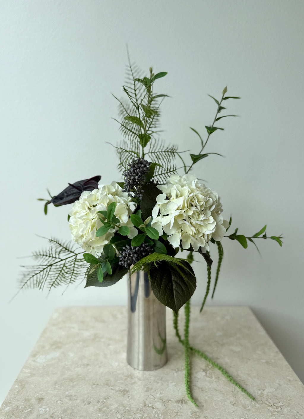 Creme Bouquet – Naturtro Kunstig Blomsterbuket i Creme Nuancer