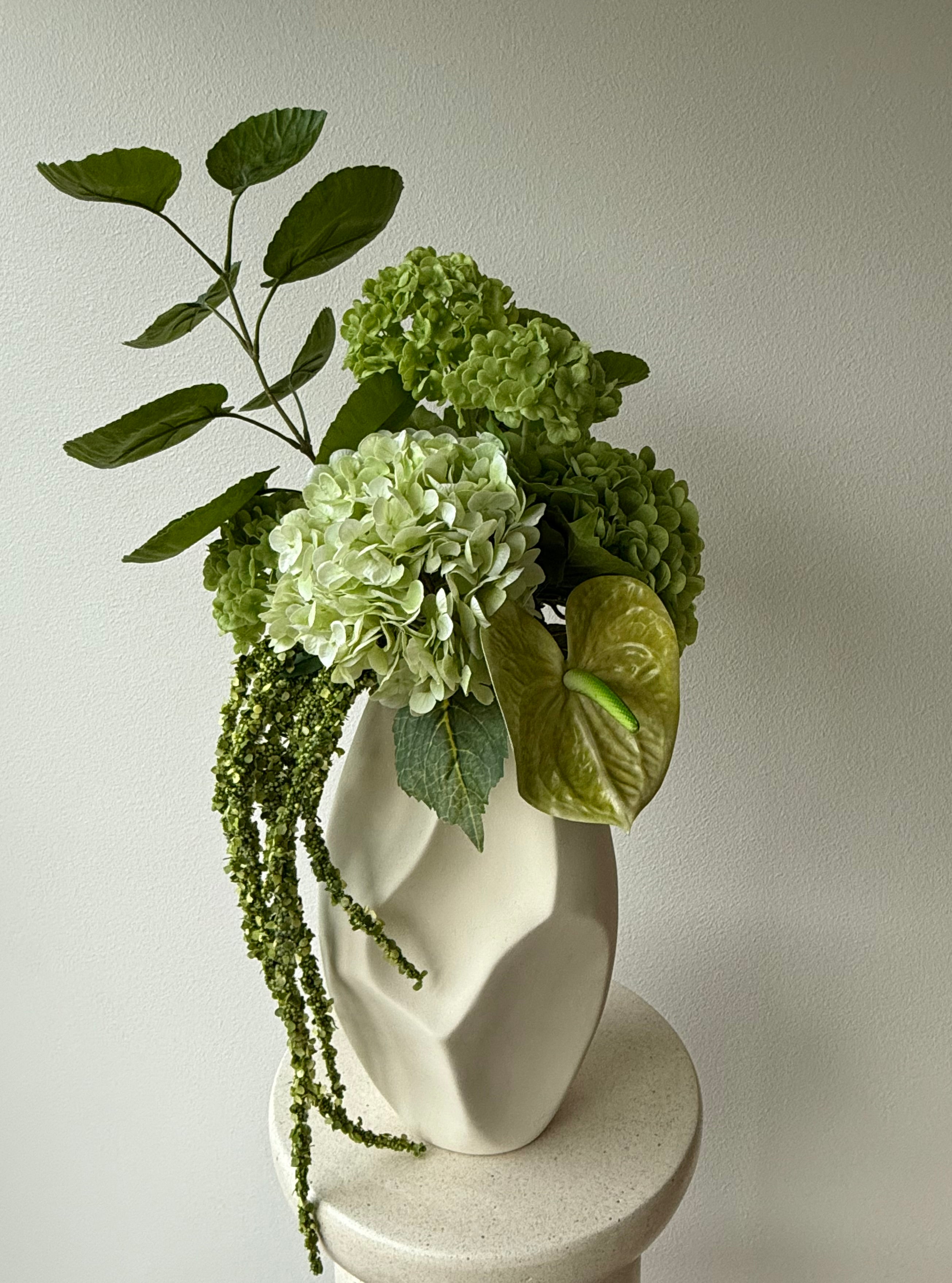Green anthurium