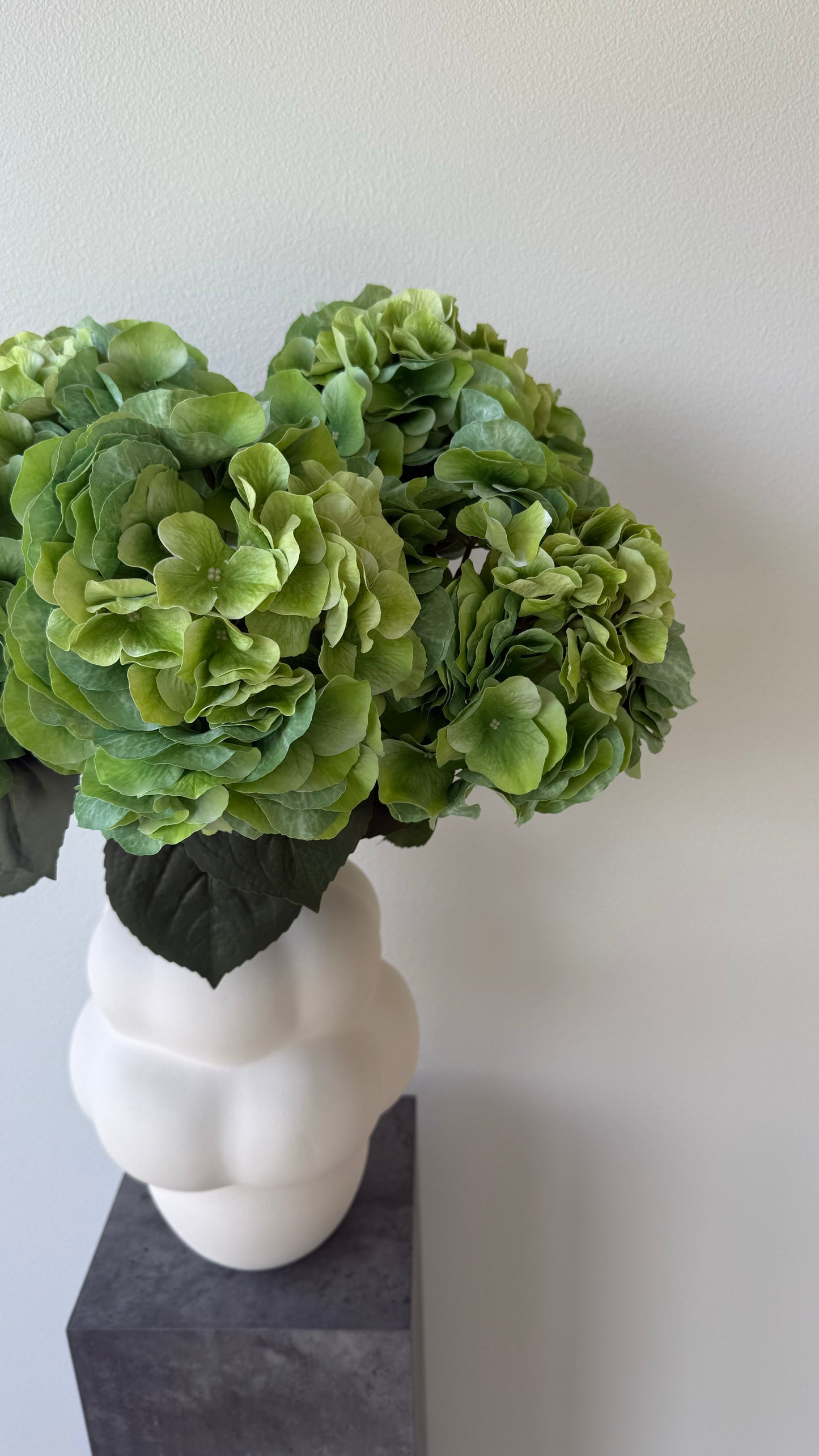 Grøn hortensia buket