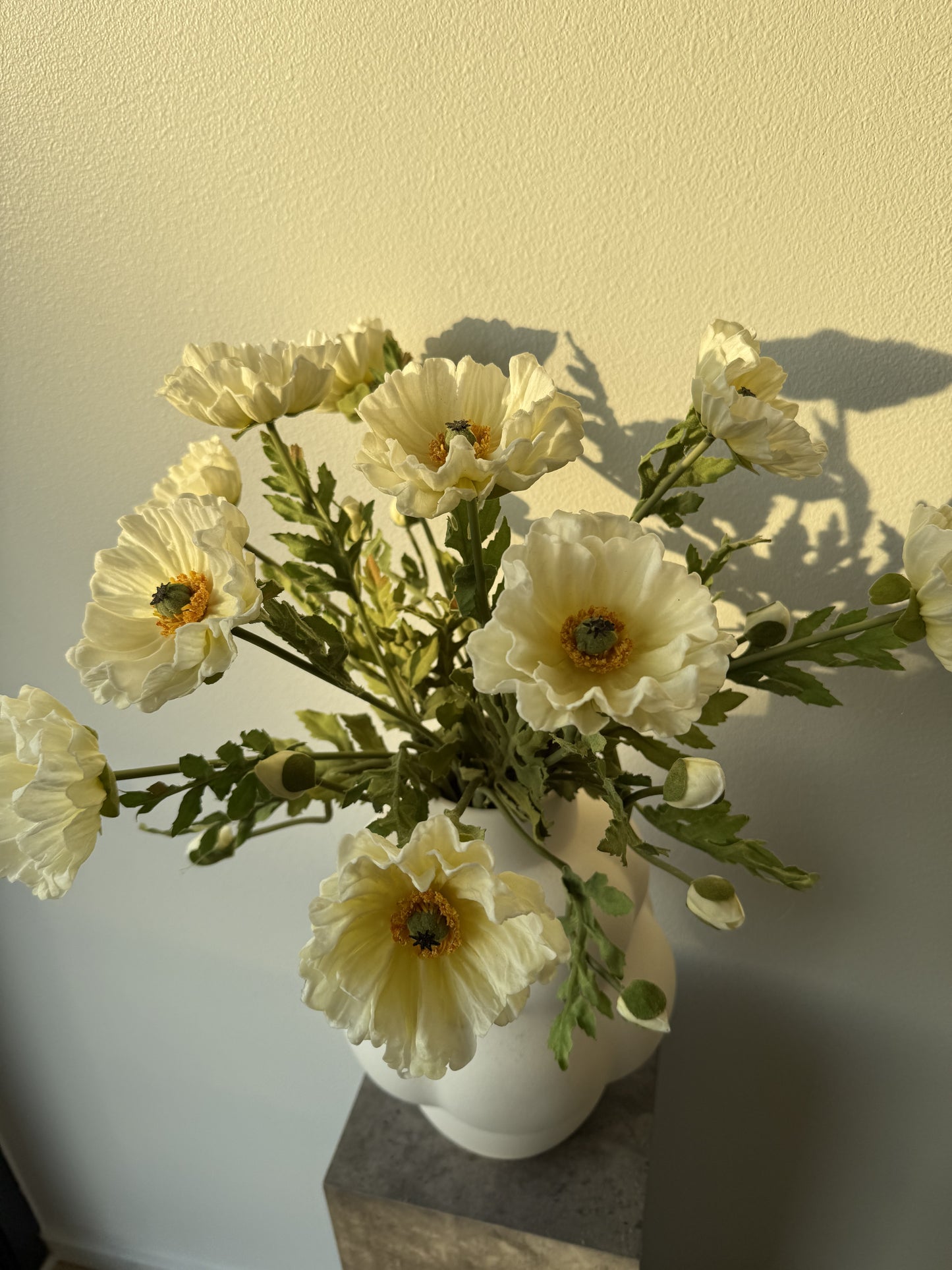 Deluxe poppy big White