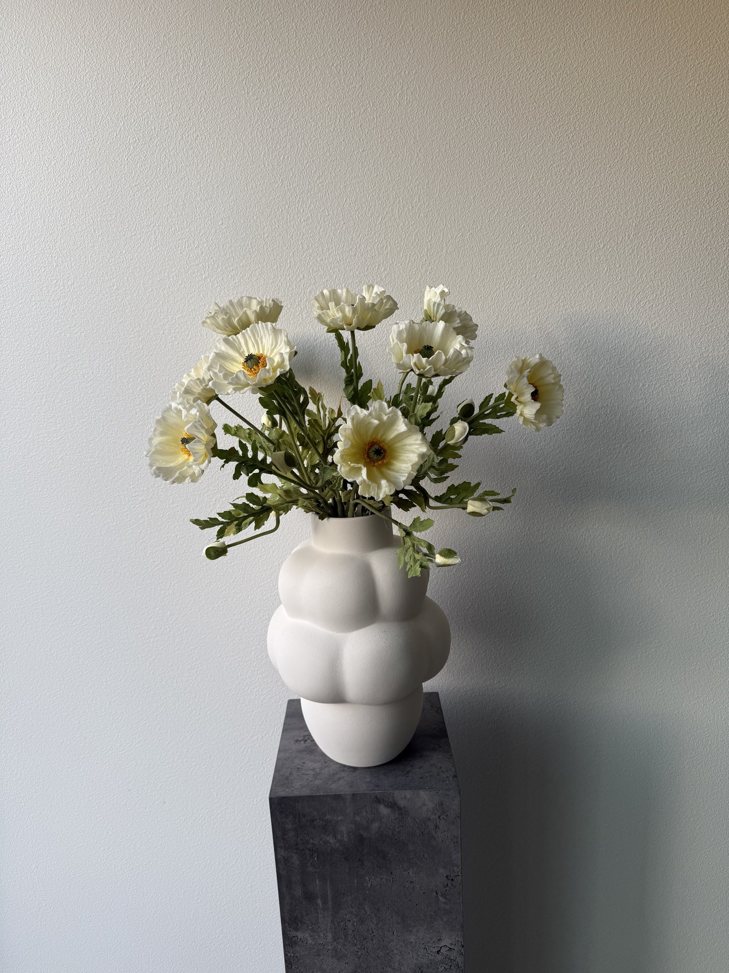 Deluxe poppy big White