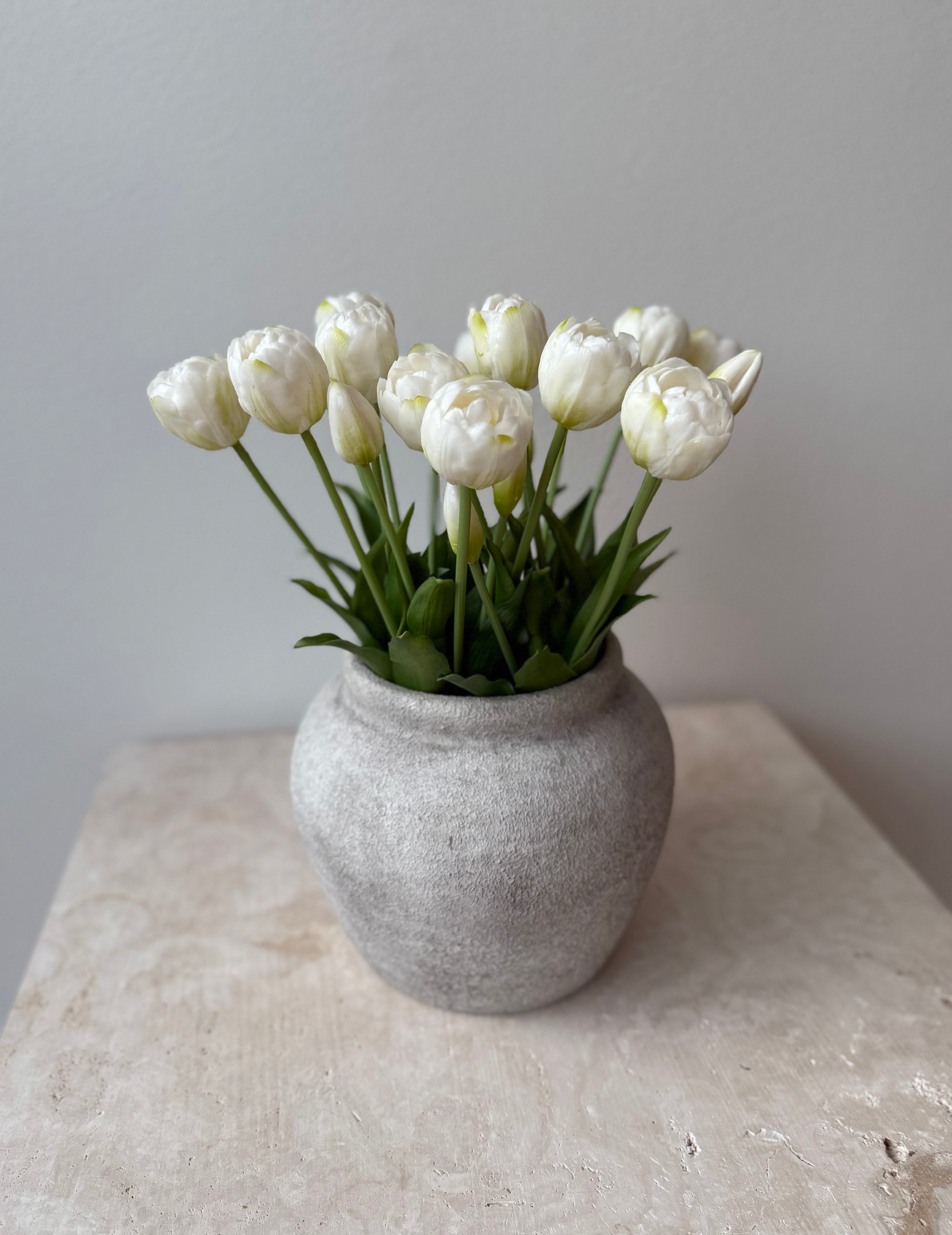 20 Deluxe tulips - White